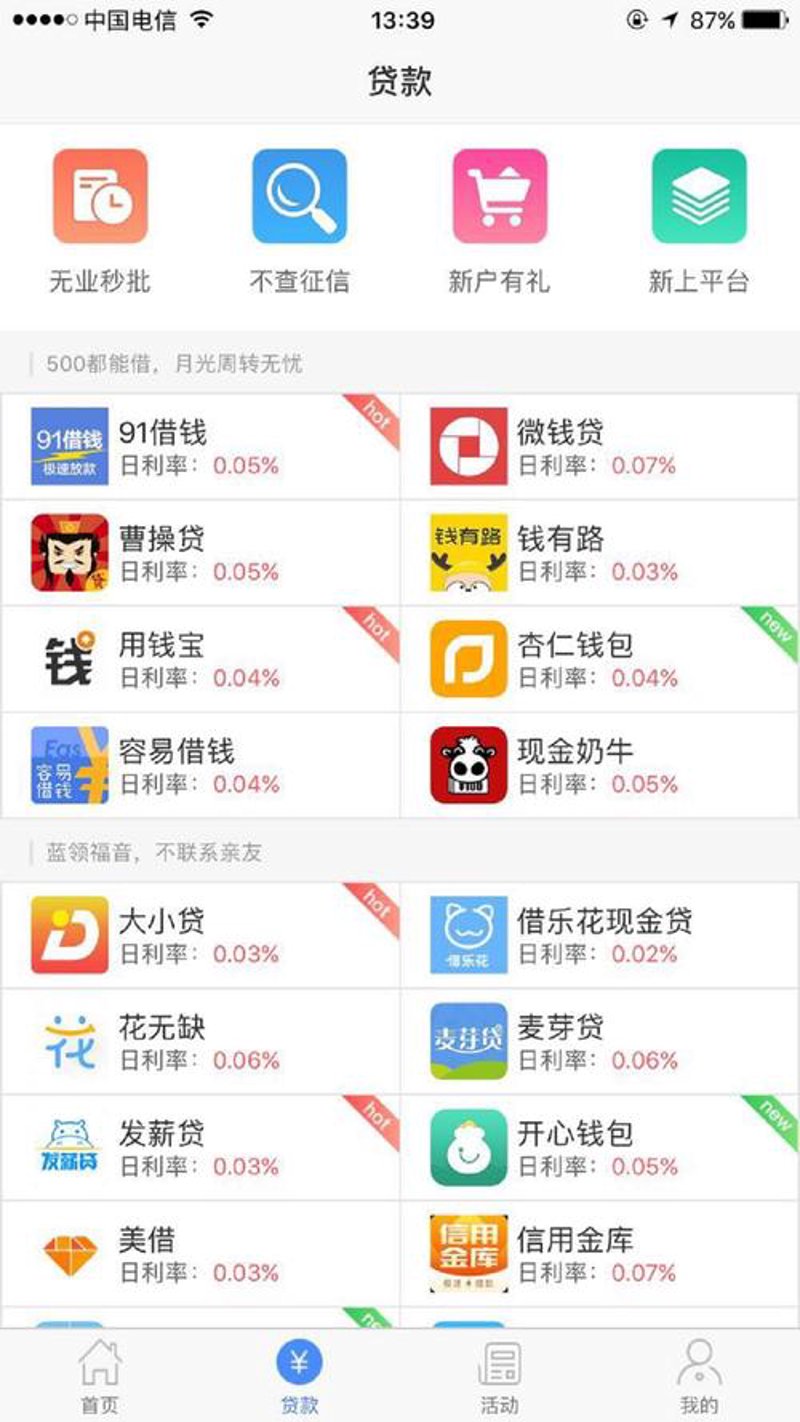 贷款信息平台